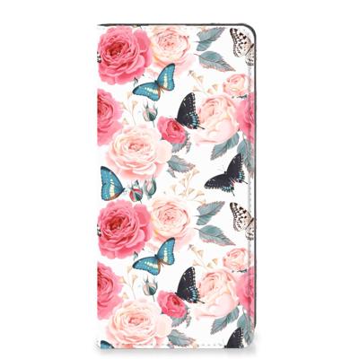 OPPO A54 5G | A74 5G | A93 5G Smart Cover Butterfly Roses