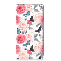 OPPO A54 5G | A74 5G | A93 5G Smart Cover Butterfly Roses