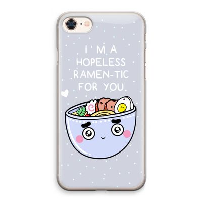 I'm A Hopeless Ramen-Tic For You: iPhone 8 Transparant Hoesje