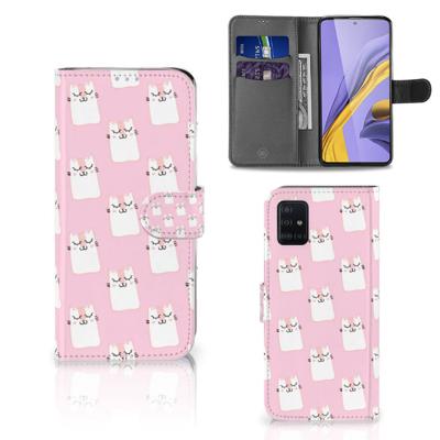 Samsung Galaxy A51 | Telefoonhoesje | Met pasjeshouder | Sleeping Cats