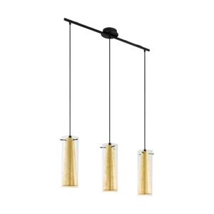 Eglo Eetkamer hanglampPinto Gold 3-lichts zwart met goud - 97652