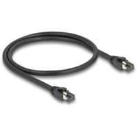 Delock 80232 RJ45 Netwerkkabel, patchkabel CAT 8.1 S/FTP 50.00 cm Zwart 1 stuk(s)