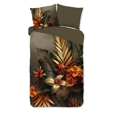 Dekbedovertrek Katoen Savory Natuur & Bloemen 140x200 Cm Good Morning - Dekbed-Discounter.nl