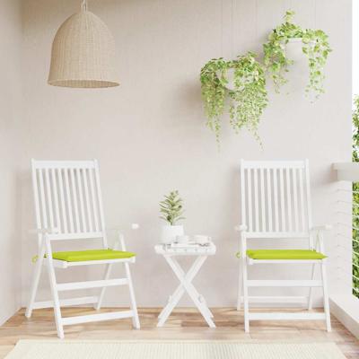 Tuinstoelkussens 2 st 40x40x3 cm oxford stof felgroen