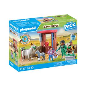 PLAYMOBIL Country Starter Pack boerderij dierenarts met de ezels 71471