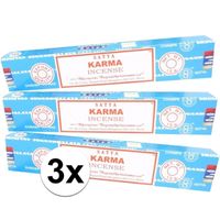 3x Nag Champa wierook Karma 15 gram - thumbnail