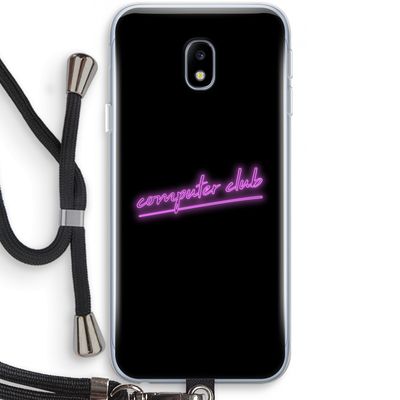 Vice Black: Samsung Galaxy J3 (2017) Transparant Hoesje met koord