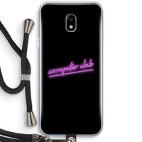 Vice Black: Samsung Galaxy J3 (2017) Transparant Hoesje met koord