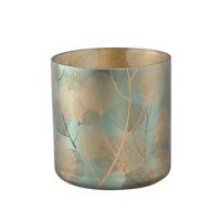 PTMD Iffy Gold glass stormlight eucalyptus leafs round - thumbnail