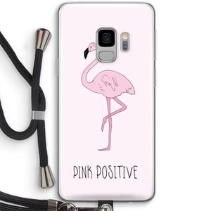 Pink positive: Samsung Galaxy S9 Transparant Hoesje met koord