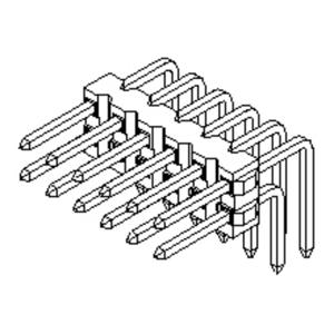 Molex 10883301 Male header, inbouw (standaard) Inhoud: 1 stuk(s) Tube