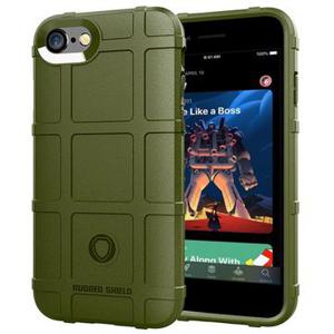 iPhone 7/8/SE (2020)/SE (2022) Rugged Shield TPU Hoesje - Army Groen