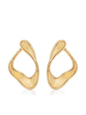 Fernando Jorge créoles Stream Lines en or 18ct