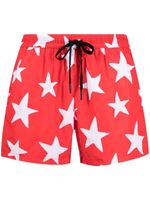 Nos Beachwear short de bain à imprimé étoiles - Rouge