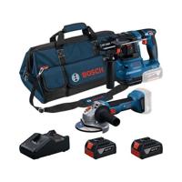 18V Combinatiegereedschapset met 2 gereedschappen - BOSCH PROFESSIONAL - 0615V0003C - GBH 18V-22 SDS-plus - GWS 18V-7 125 mm - 2 x 5,0Ah