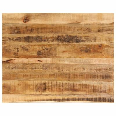 Tafelblad met natuurlijke rand 90x80x2,5 cm massief mangohout