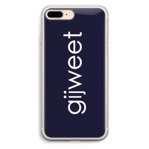 Gijweet: iPhone 7 Plus Transparant Hoesje