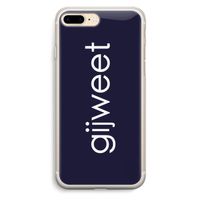 Gijweet: iPhone 7 Plus Transparant Hoesje