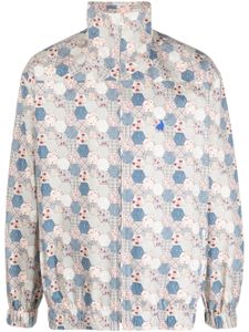 Chloe Nardin veste légère en coton à motif géométrique - Bleu