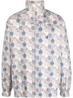 Chloe Nardin veste légère en coton à motif géométrique - Bleu