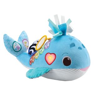 VTech green knuffel en leer walvis