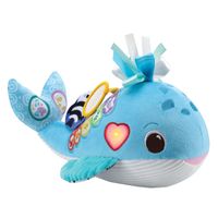 VTech green knuffel en leer walvis - thumbnail