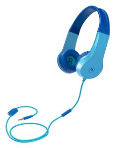 Motorola 253SMOTOJR200BLUE hoofdtelefoon/headset Hoofdtelefoons Bedraad Hoofdband Muziek Blauw