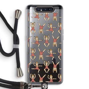 Gymboys: Samsung Galaxy A80 Transparant Hoesje met koord
