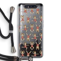 Gymboys: Samsung Galaxy A80 Transparant Hoesje met koord