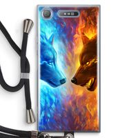Fire & Ice: Sony Xperia XZ1 Transparant Hoesje met koord