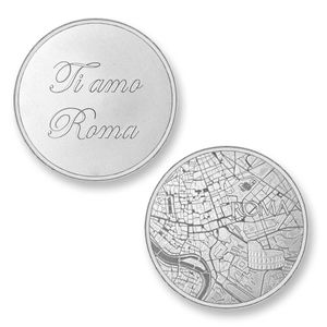 Mi Moneda ROM-01 Del Mundo - Rome zilverkleurig Large