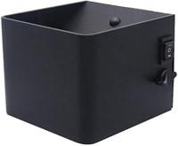 Enzo Led wandlamp 6w oplaadbaar zwart 2700k met sensor - 5082095