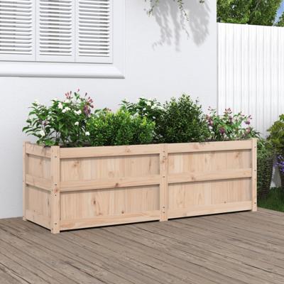 VidaXL Plantenbak 150x50x50 cm massief grenenhout