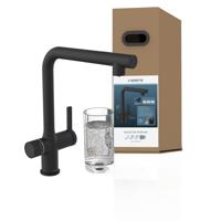 Schutte AQUASTAR PREMIUM spoelwater mengkraan | + Koel- en filtersysteem | Mat Zwart - 99960 Schutte AQUASTAR PREMIUM spoelwater mengkraan | + Koel- en filtersysteem | Mat Zwart - 99960