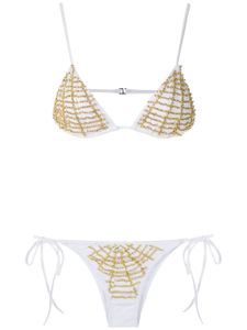 Amir Slama bikini à bonnets triangles - Blanc