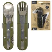 Survival mes - multifunctioneel met bestek - 5 functies - noodpakket - outdoor