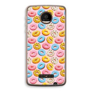 Pink donuts: Motorola Moto Z Force Transparant Hoesje