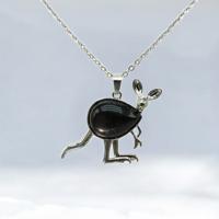 Ketting Kangoeroe en Obsidiaan - Sieraden - Spiritueelboek.nl