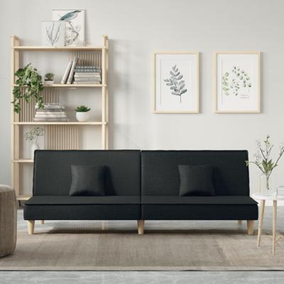 Slaapbank stof zwart