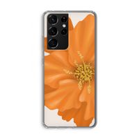 Orange Ellila flower: Samsung Galaxy S21 Ultra Transparant Hoesje