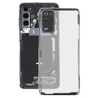 Glazen transparante batterij achterkant voor Samsung Galaxy S20 SM-G980 SM-G980F SM-G980F/DS(transparant)