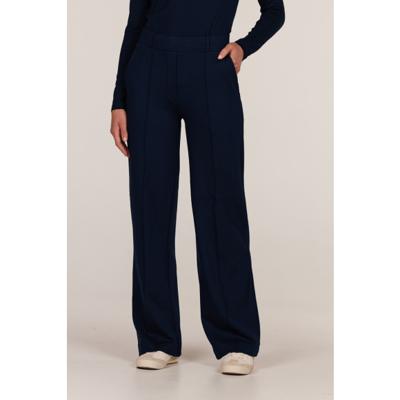 Jansen Amsterdam - Blauw | Dames | Broek | Blauw | XL | regular | Kamst mode