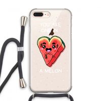One In A Melon: iPhone 8 Plus Transparant Hoesje met koord