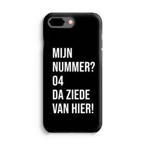 Da ziede van hier - Zwart: iPhone 8 Plus Tough Case