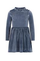 Like Flo winter jurk meisjes - blauw - Mara - knopen op mouw