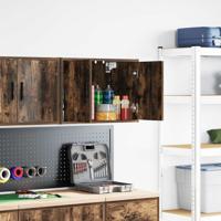 Garagewandkast bewerkt hout gerookt eiken