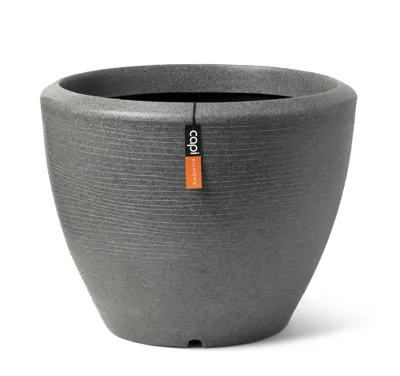 Pot Bol Arc Granite 34x25 Antraciet
