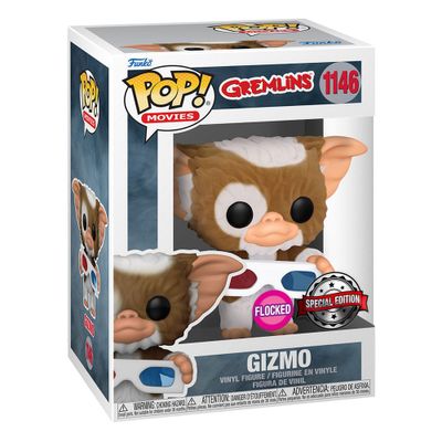 Gremlins POP! Movies Vinyl (Exc) Figure Gremlin with 3D Glasses Flocked 9cm