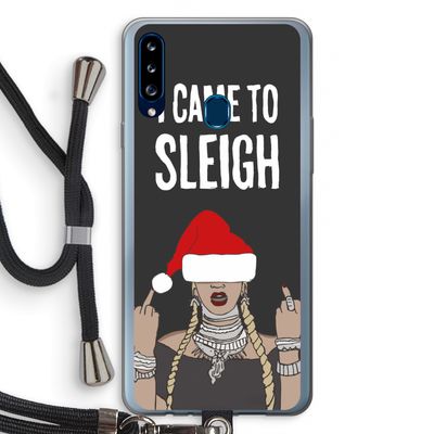Came To Sleigh: Samsung Galaxy A20s Transparant Hoesje met koord
