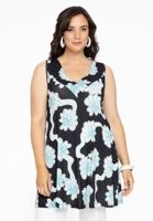 Yoek Singlet flare CALYPSO | Zwart | Maat 46/48